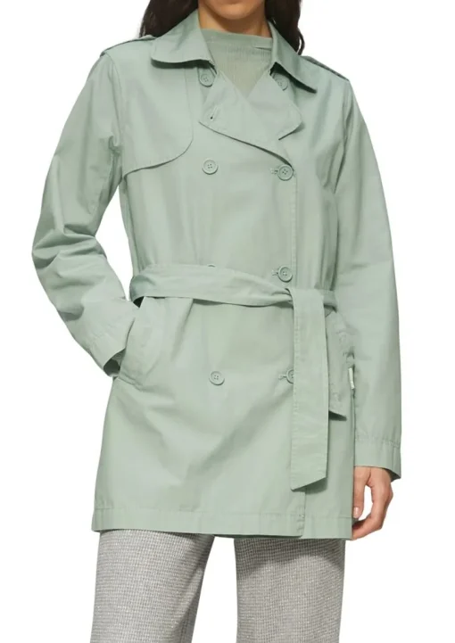 QS designed by kurzer Trenchcoat mit Gürtel  S15 2159450