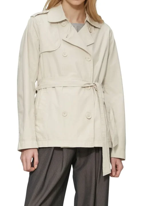 QS designed by kurzer Trenchcoat mit Gürtel  S15 2159450
