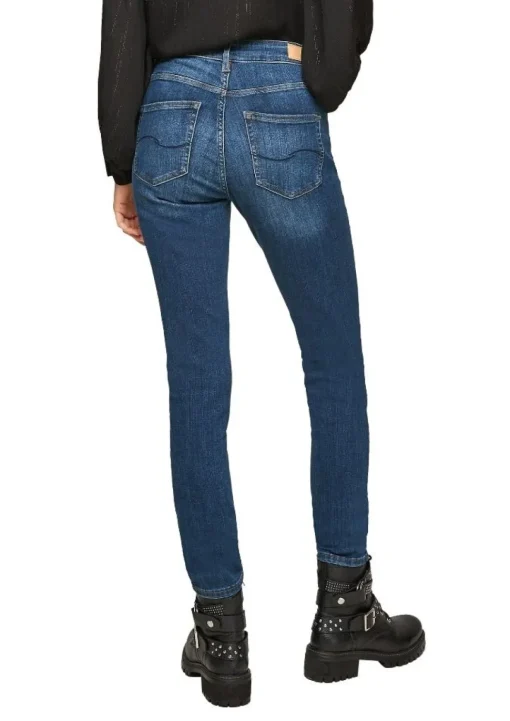 QS designed by Skinny: Super Skinny leg-Jeans blau S22 2102008