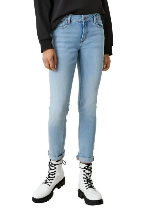QS designed by Slim Jeans mit schmalem Bein 2111327