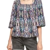 QS designed by Viskosebluse Muster rosa 2100015