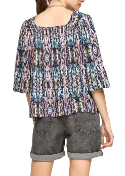 QS designed by Viskosebluse Muster rosa 2100015