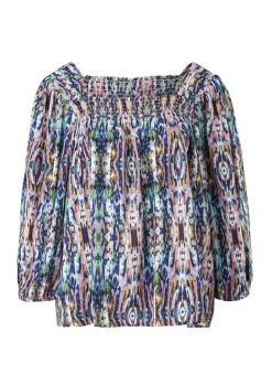 QS designed by Viskosebluse Muster rosa 2100015
