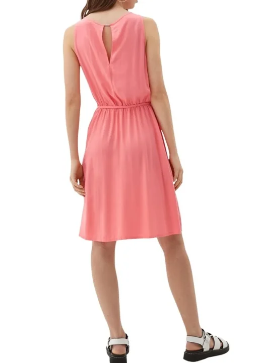 QS designed by Viskosekleid mit Raffung S13 2132725