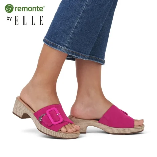 Remonte by ELLE Pantolette magenta pink Rauleder S14 D0N56-31