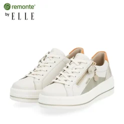 Remonte by ELLE Sneaker Leder creme glitzer S14  D1C01-81