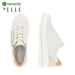 Remonte by ELLE Sneaker Leder creme glitzer S14  D1C01-81