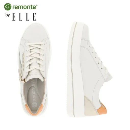 Remonte by ELLE Sneaker Leder creme glitzer S14  D1C01-81