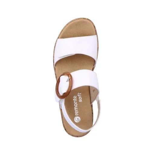Remonte Damen Riemchensandalen edelweiß S13  R6853-80