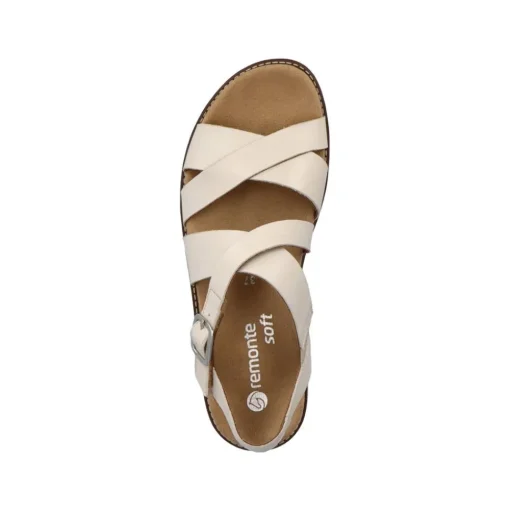 Remonte Damen Riemchensandalen hellbeige S13  D2060-60