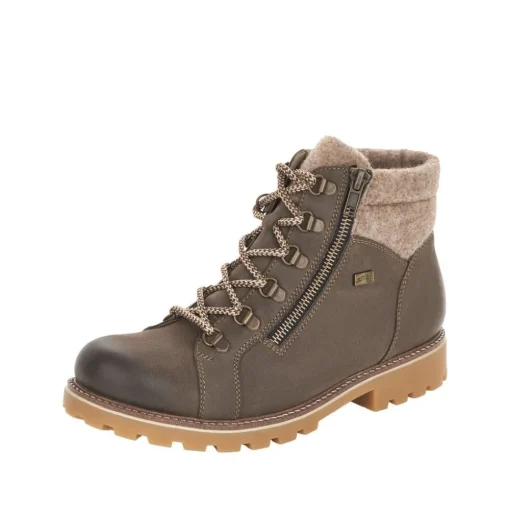 Remonte Damen Schnürboots Schnürstiefelette TEX- Membran robust braun S22 D7478-45