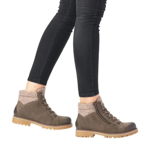 Remonte Damen Schnürboots Schnürstiefelette TEX- Membran robust braun S22 D7478-45