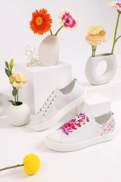 Remonte Damen Sneaker bunte Schnürsenkel weiß S12  D0900-82
