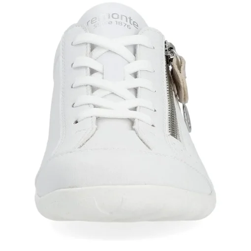 Remonte Damen Sneaker Leder Wechselfußbett metallic weiß S14 R3411-81