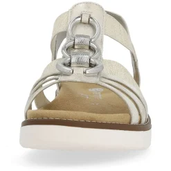 Remonte Sandale Wechselfußbett Schlupf Gummizug beige S14 D2073-60