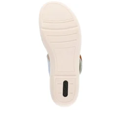 Remonte Sandale Wechselfußbett hellblau weiß S14 R6853-10