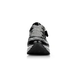 Remonte Sneaker Leder Reißverschluss schwarz softfoam D1302-02