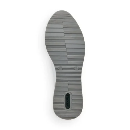 Remonte Sneaker Schnürer Leder blau kombi softfoam Wechselfußbett  R2527-15
