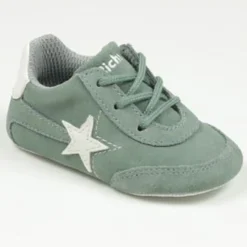 Richter Kinder Lauflernschuh Halbschuh Schnürer Sneaker grün 0050-1111-1721