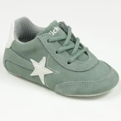 Richter Kinder Lauflernschuh Halbschuh Schnürer Sneaker grün 0050-1111-1721