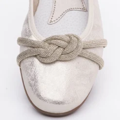 Rieker Antistress Damen Ballerina Knoten- Detail gold S13 L9368-60
