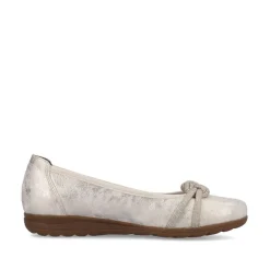 Rieker Antistress Damen Ballerina Knoten- Detail gold S13 L9368-60