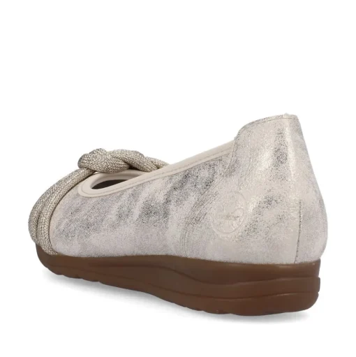 Rieker Antistress Damen Ballerina Knoten- Detail gold S13 L9368-60