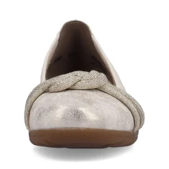 Rieker Antistress Damen Ballerina Knoten- Detail gold S13 L9368-60