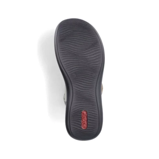 Rieker Antistress Damen Ballerina Klettverschluss Riemchen grün S13 46368-52