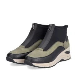 Rieker Antistress Damen Stiefelette Keilabsatz grün S24 N9362-54