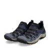 Rieker Antistress Damen Slipper sportlich herausnehmbarer Decksohle blau S13 L0546-14