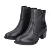 Rieker Antistress Damen Stiefelette Leder komfortweite schwarz S23  70150-00