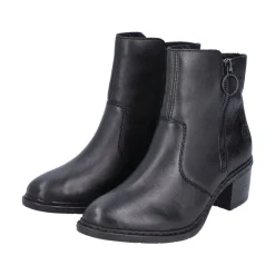 Rieker Antistress Damen Stiefelette Leder komfortweite schwarz S23  70150-00