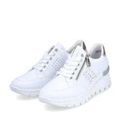 Rieker Antistress Damen Sneaker Keilabsatz weiß S13 N8321-80