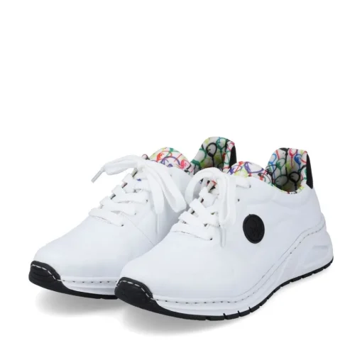 Rieker Antistress Damen Sneaker Wechselfußbett weiß S13 M4903-80