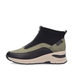 Rieker Antistress Damen Stiefelette Keilabsatz grün S24 N9362-54
