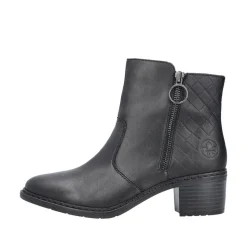 Rieker Antistress Damen Stiefelette Leder komfortweite schwarz S23  70150-00
