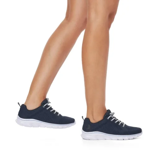Rieker Antistress Damen Sneaker Sportschuh Wechselfußbett blau S13 54022-14