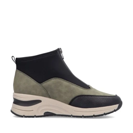 Rieker Antistress Damen Stiefelette Keilabsatz grün S24 N9362-54