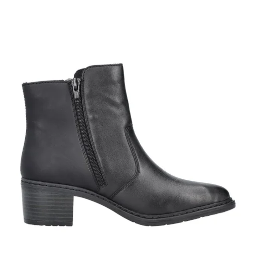 Rieker Antistress Damen Stiefelette Leder komfortweite schwarz S23  70150-00