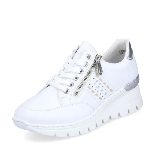 Rieker Antistress Damen Sneaker Keilabsatz weiß S13 N8321-80