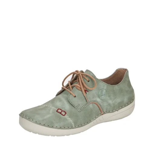 Rieker Antistress Damen Schnürschuh grün S12   52528-52