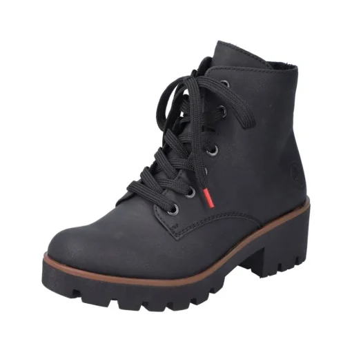Rieker Antistress Damen Schnürstiefel Schnürboot schwarz S22 79240-00