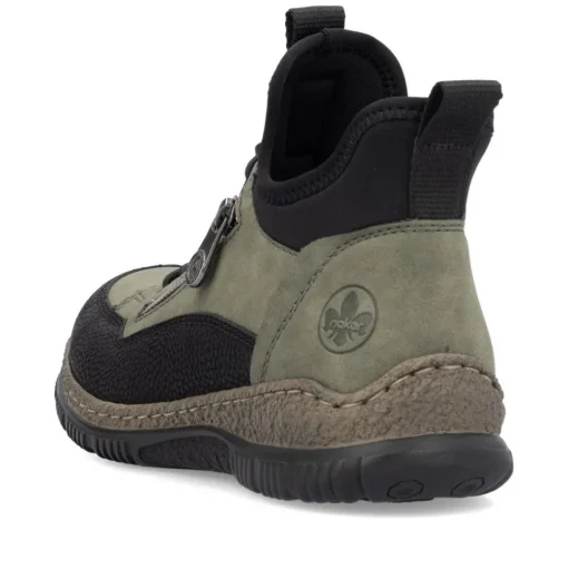 Rieker Antistress Damen Slipper High  Schnellschnürung grün S24 N32G3-54
