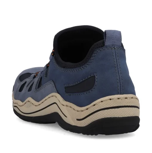 Rieker Antistress Damen Slipper sportlich herausnehmbarer Decksohle blau S13 L0546-14