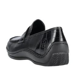 Rieker Antistress Damen Slipper Schlupfschuh Leder schwarz S22  L1752-00