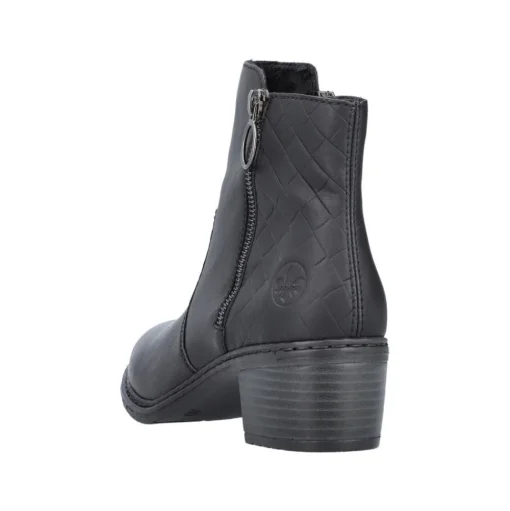 Rieker Antistress Damen Stiefelette Leder komfortweite schwarz S23  70150-00
