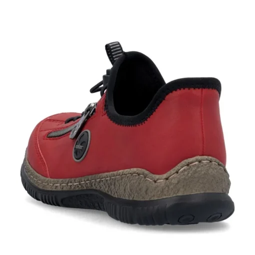 Rieker Antistress Damen Slipper Schnellschnürung rot S24 N3267-33