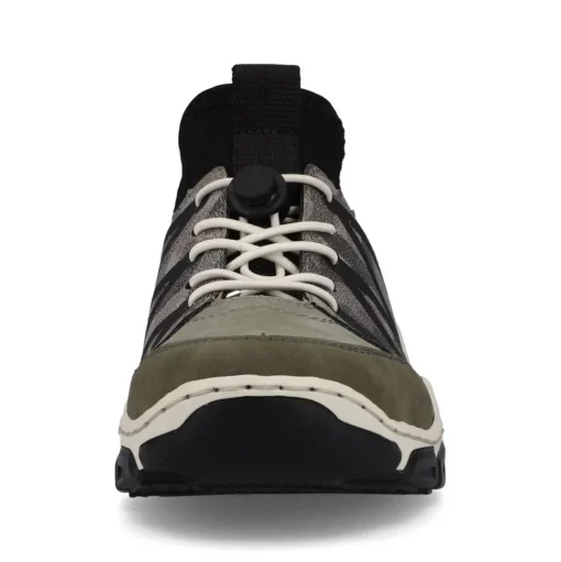 Rieker Antistress Damen Schlupfschuh Slipper sportlich Schnellschnürung grün S13 L0657-54