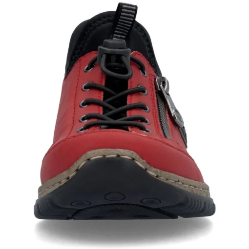 Rieker Antistress Damen Slipper Schnellschnürung rot S24 N3267-33
